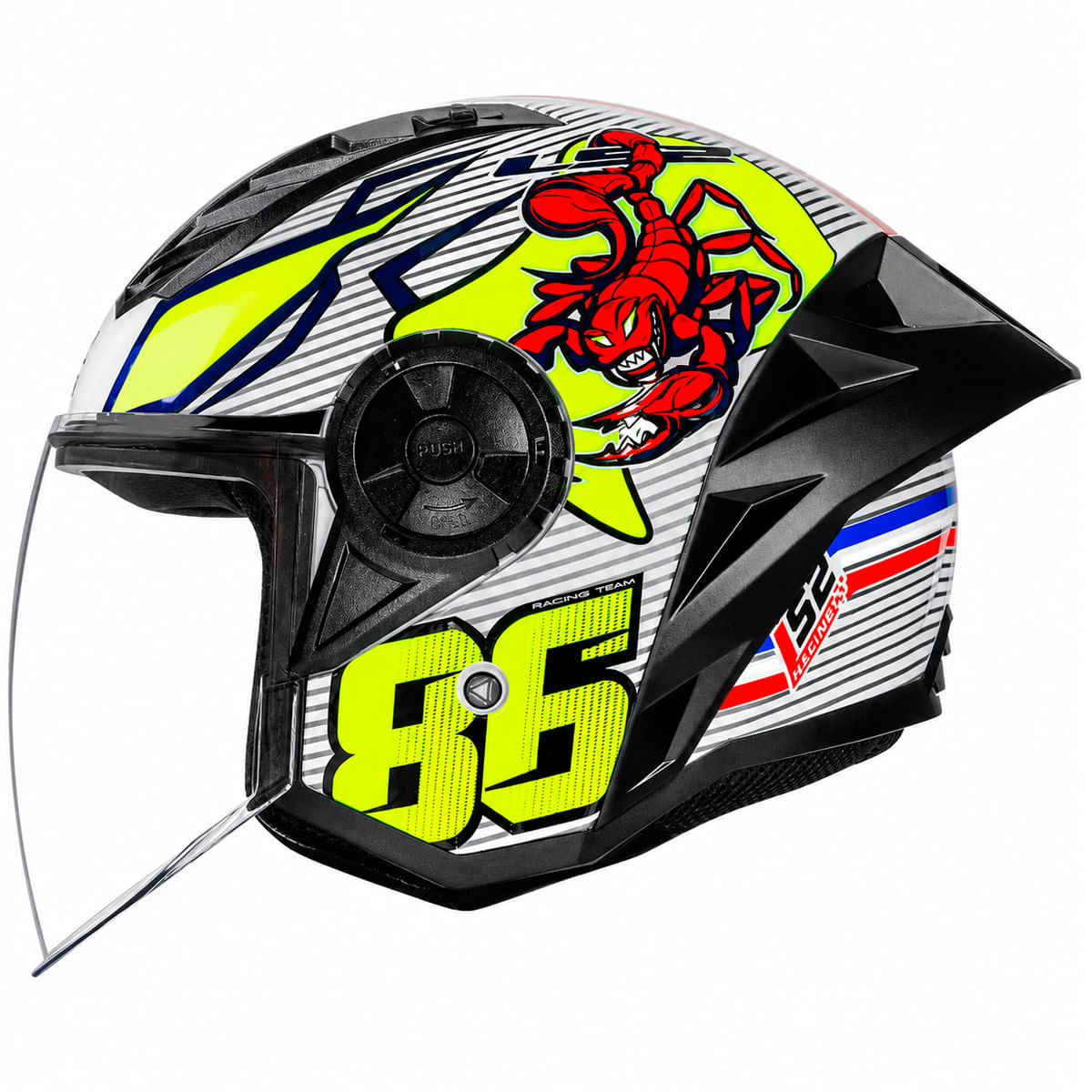 Capacete LS2 OF616 S Airflow 2 Sting Branco